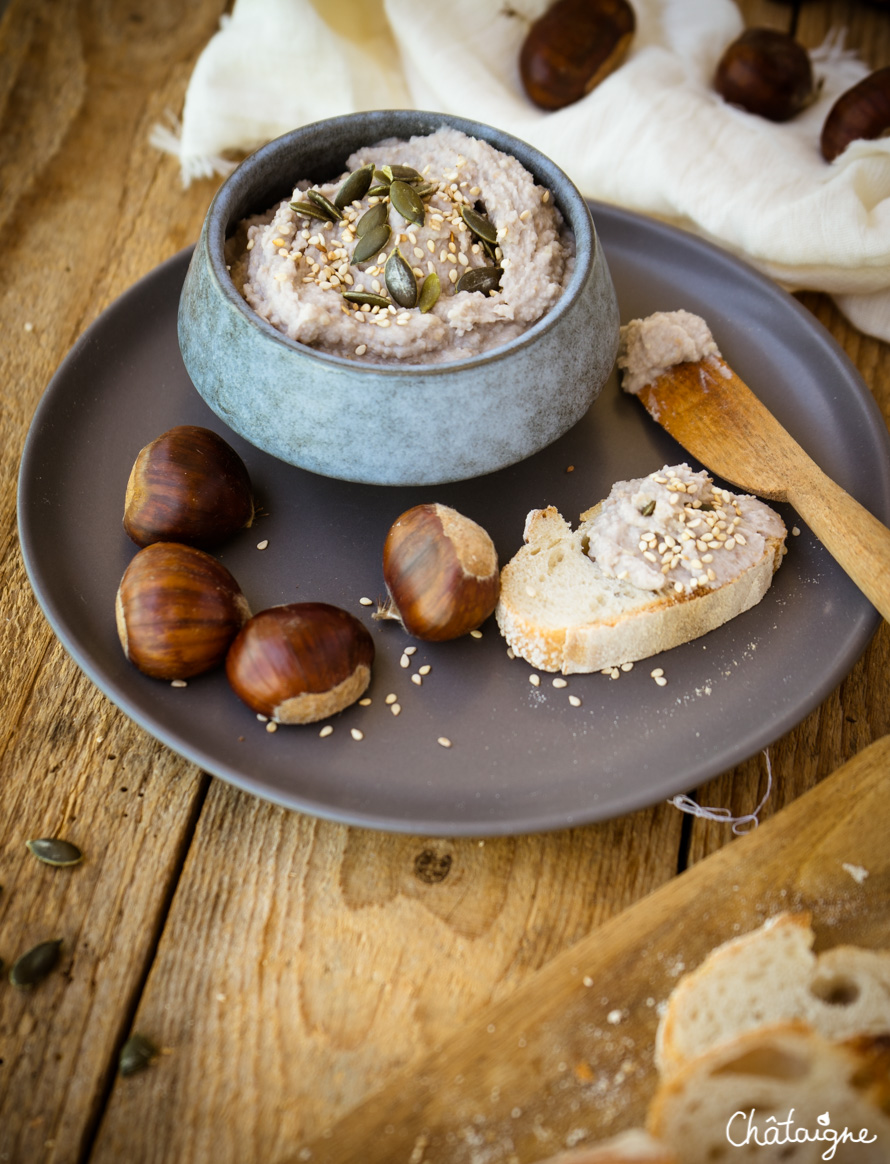 Houmous aux châtaignes