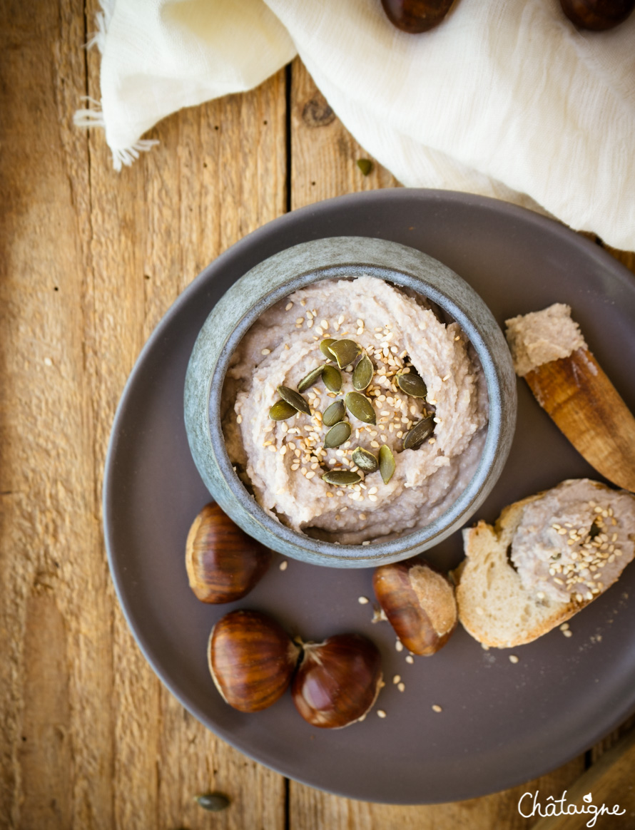 Houmous aux châtaignes