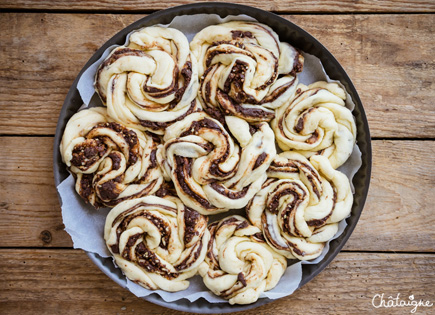 Brioche au mascarpone et chocolat