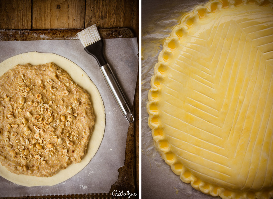 Galette des rois aux noisettes