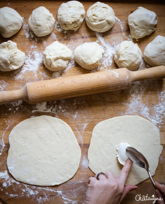 Cheese-naans, pains plats au fromage