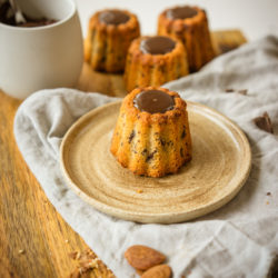 Financiers tigrés au chocolat