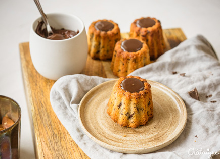 Financiers tigrés au chocolat {irrésistibles}