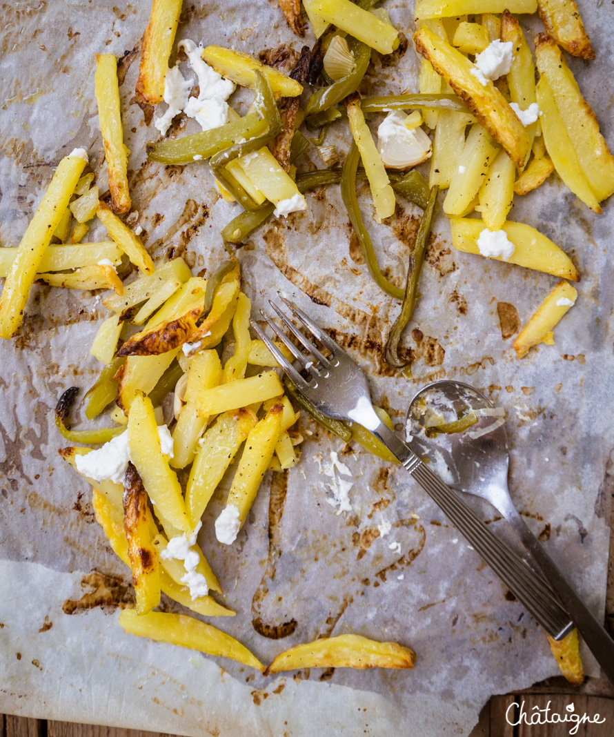 Frites au four à la feta