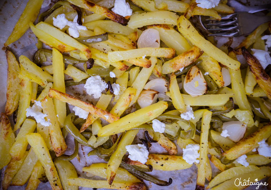 Frites au four à la feta