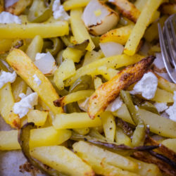 Frites au four à la feta