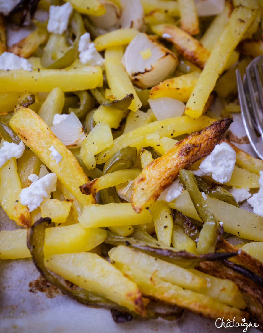 Frites au four à la feta