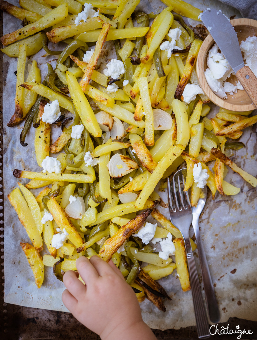 Frites au four à la feta