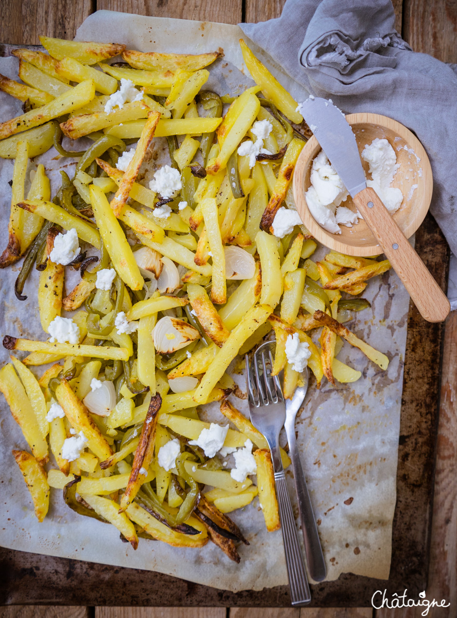 Frites au four à la feta