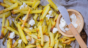 Frites au four à la feta
