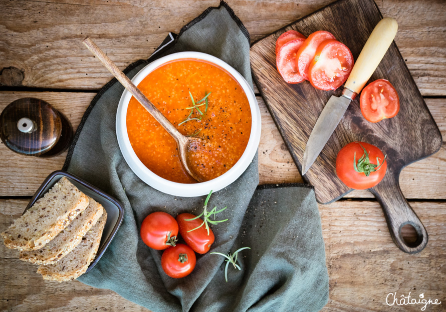 Soupe aux tomates