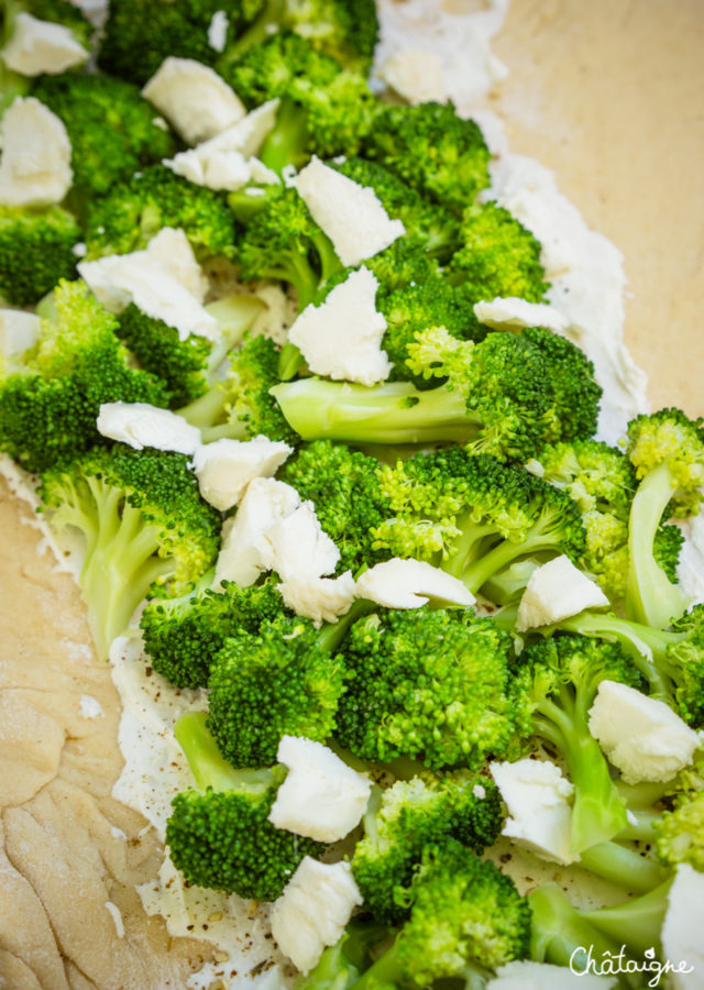 Chausson au brocoli et fromage de chèvre