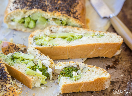 Chausson au brocoli et fromage de chèvre