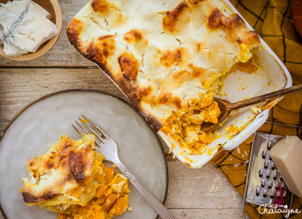 Lasagnes au potimarron et gorgonzola