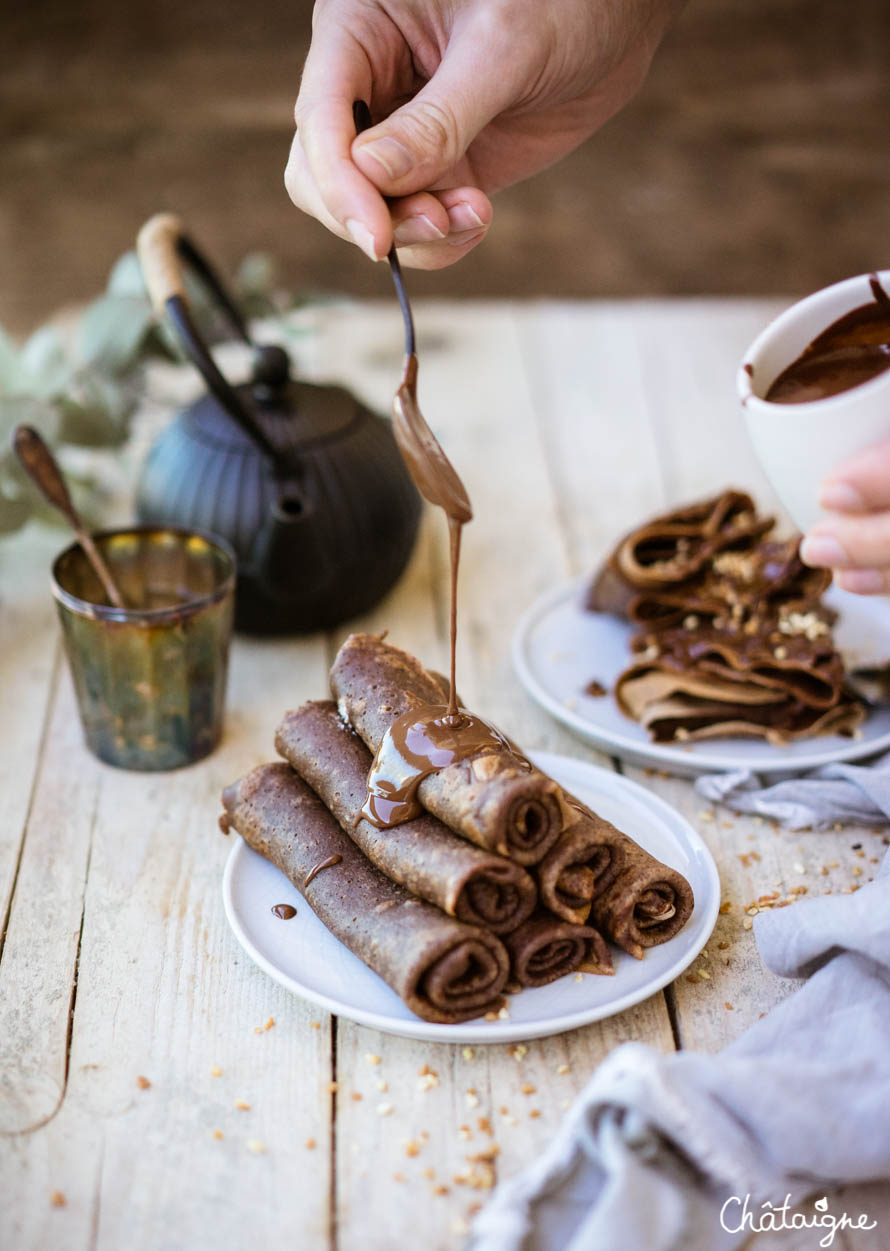 Crêpes au chocolat