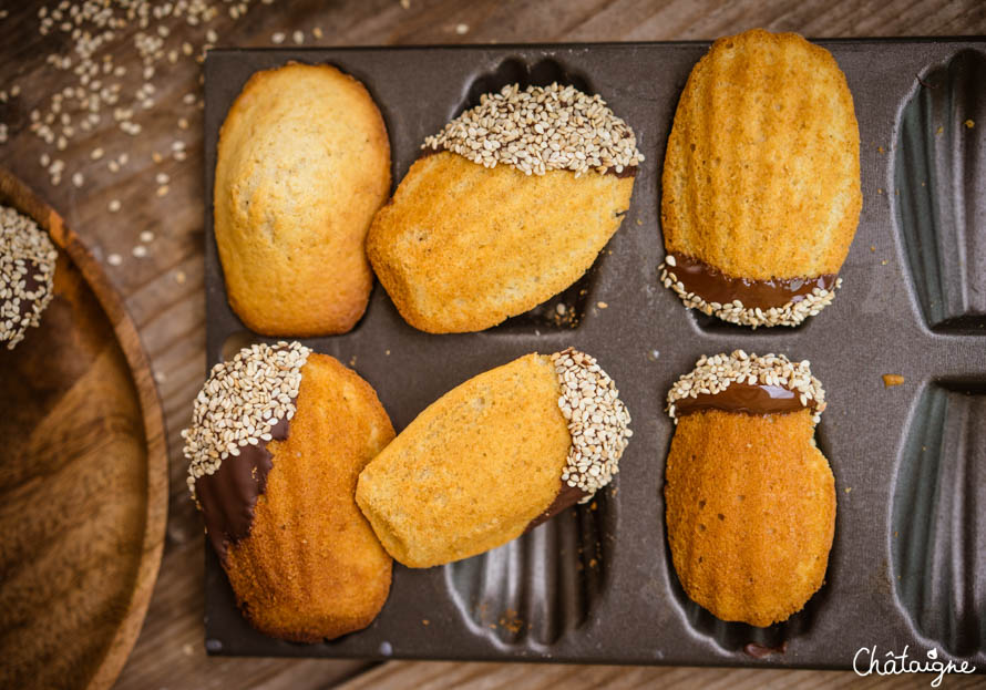 Madeleines au chocolat