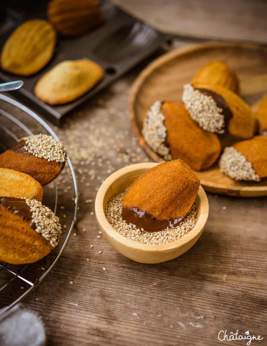 Madeleines au chocolat