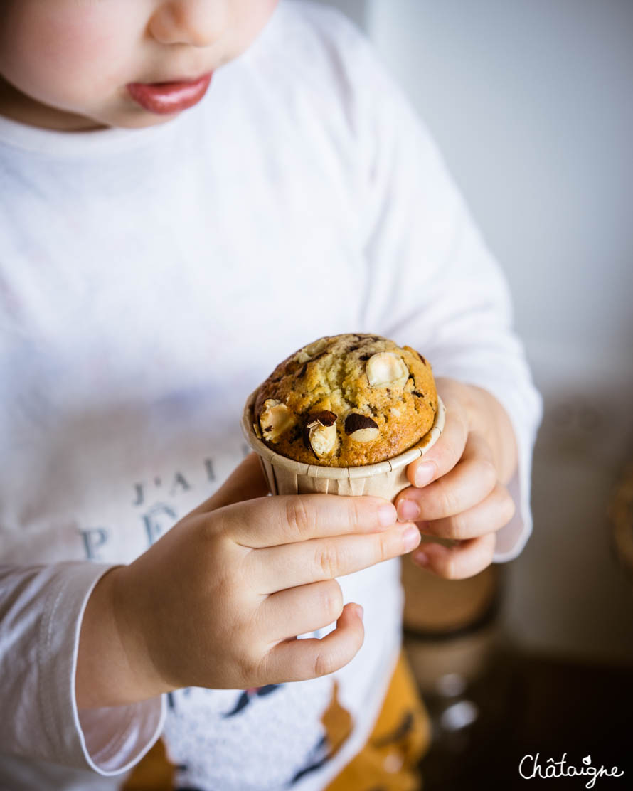 Muffins banane-chocolat