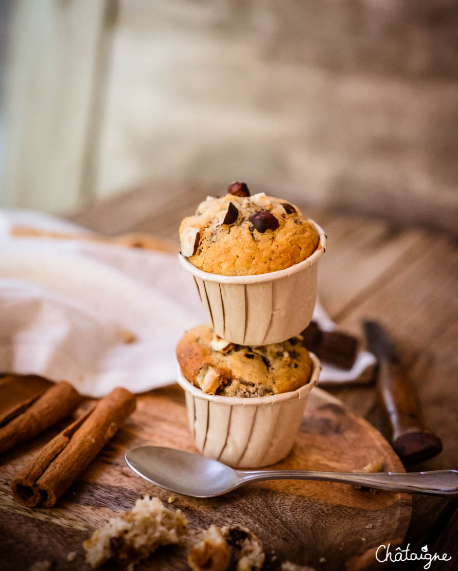 Muffins banane-chocolat