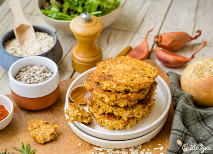 Galettes de flocons d’avoine aux légumes