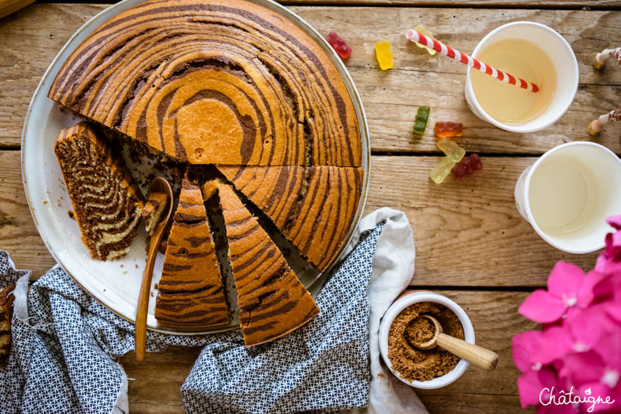 gâteau zébré