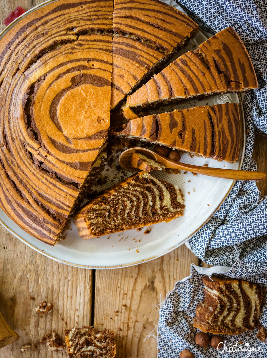 gâteau zébré