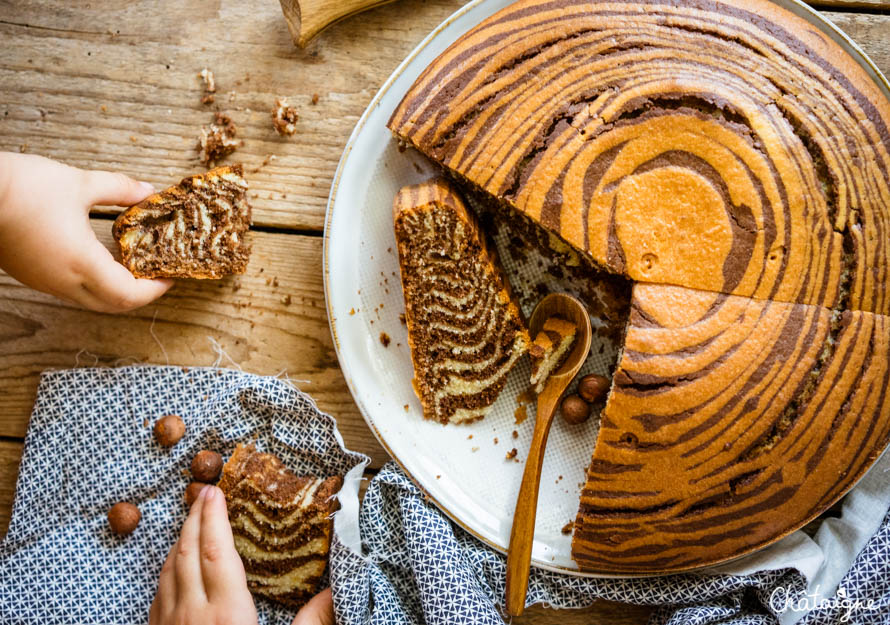 gâteau zébré