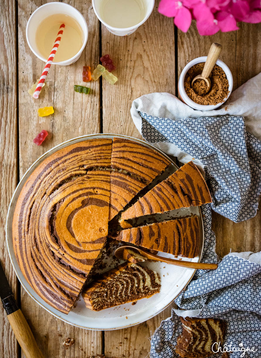 gâteau zébré