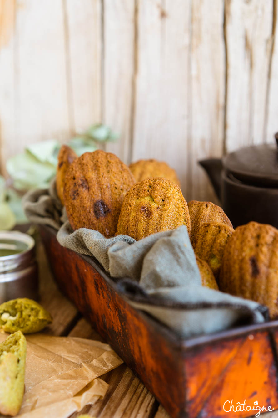 madeleines au thé matcha