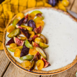 Tarte panna cotta aux prunes et figues (trop bon)