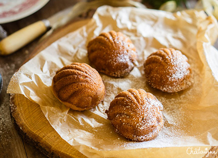 Madeleines aux marrons [pour patienter avant Noël]