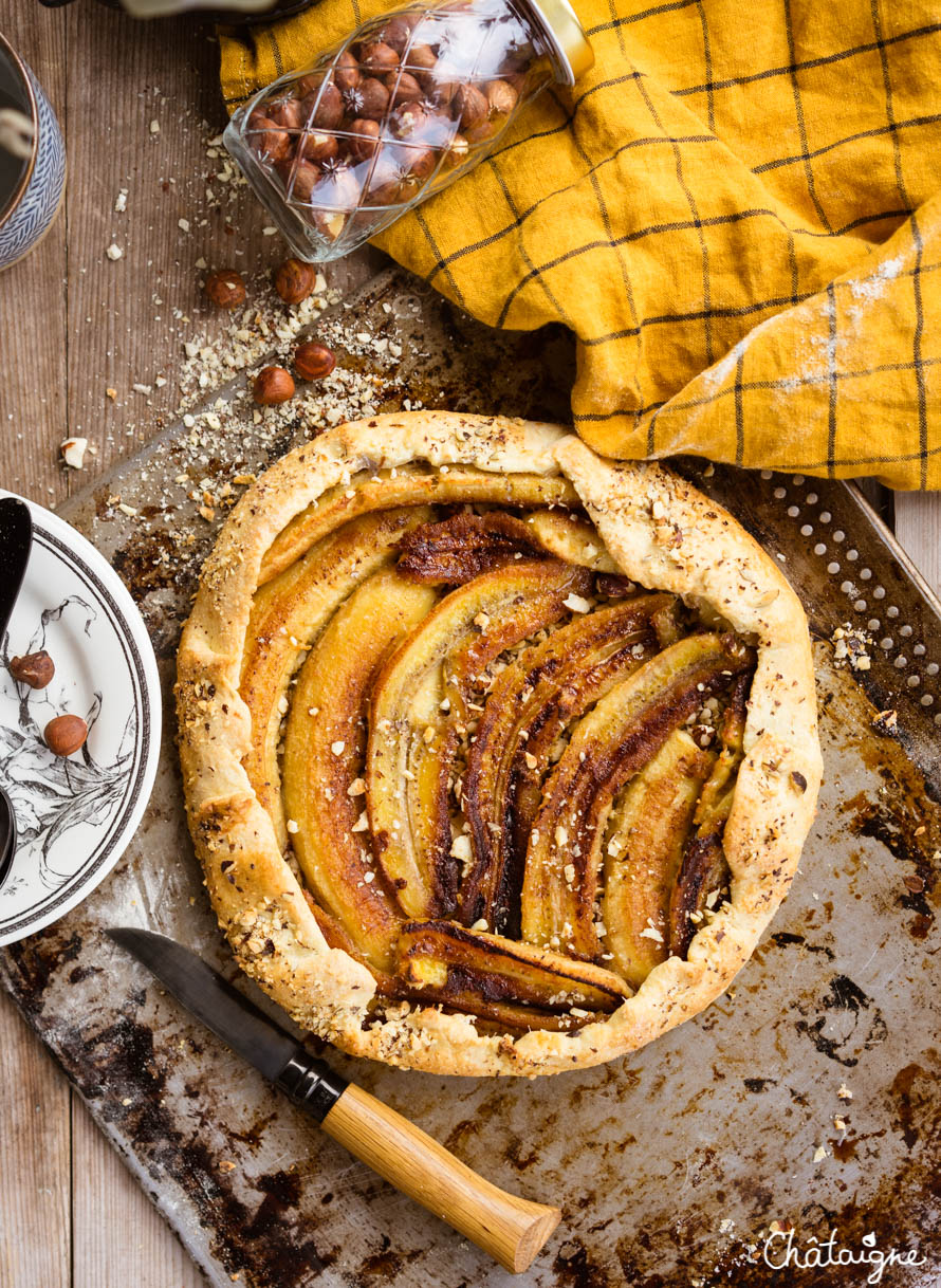 Tarte rustique à la banane