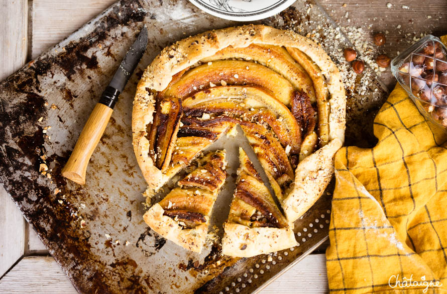 Tarte rustique à la banane