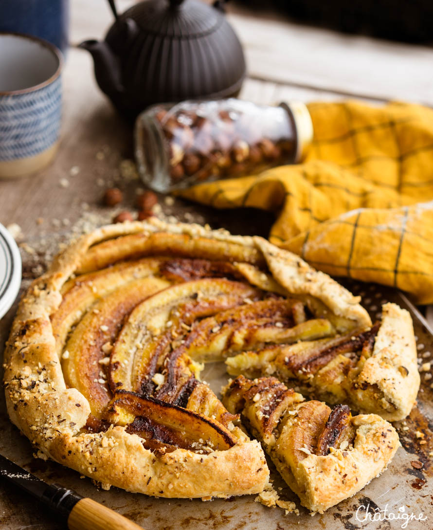 Tarte rustique à la banane