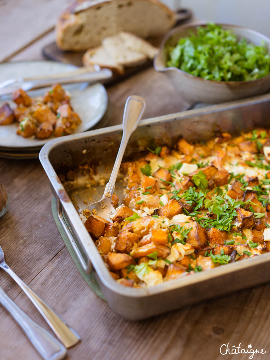 Gratin de courge butternut