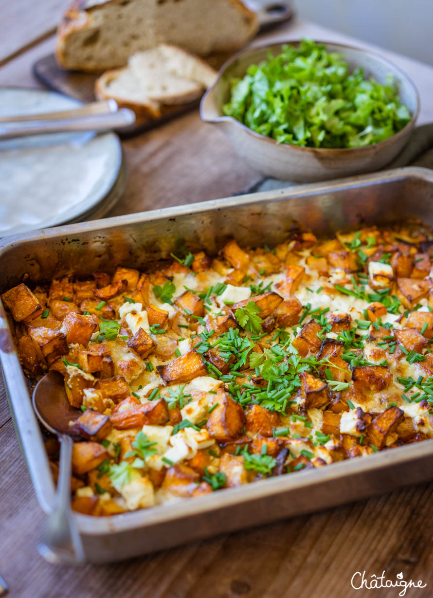 Gratin de courge butternut