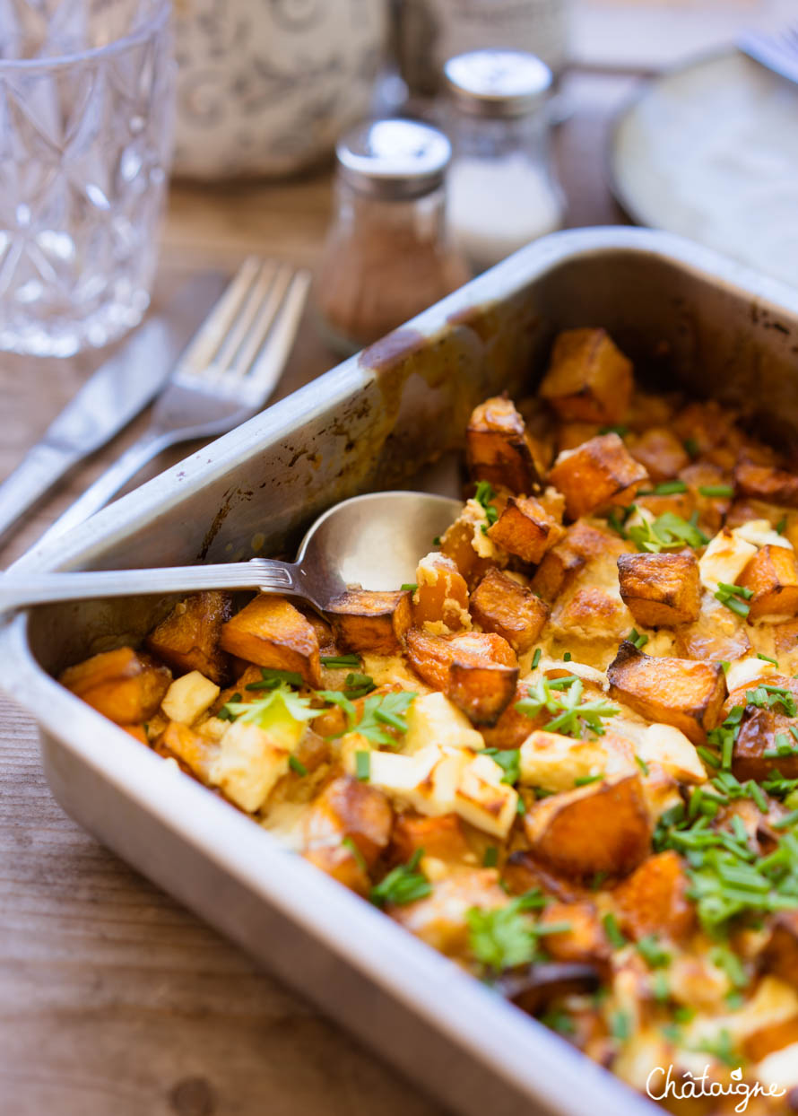 Gratin de courge butternut