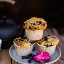 Muffins aux myrtilles [ou fameux Blueberry muffins]