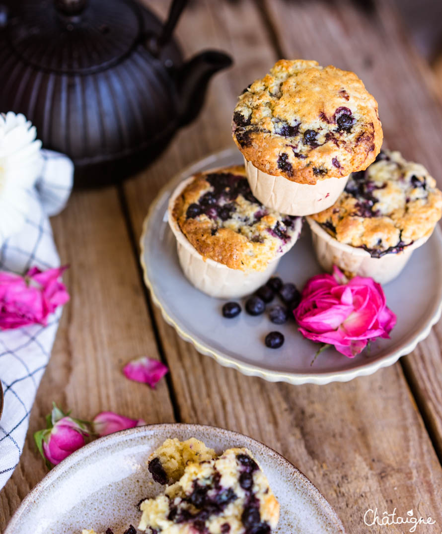 muffins aux myrtilles