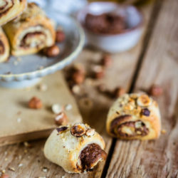 Petites brioches roulées choco-noisettes [sans œuf, sans beurre]