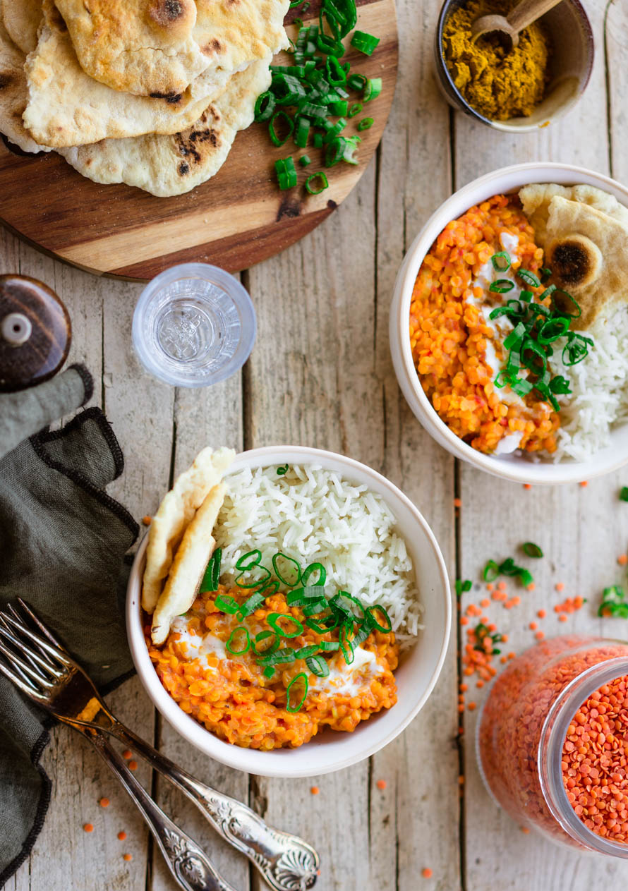 dhal de lentilles corail