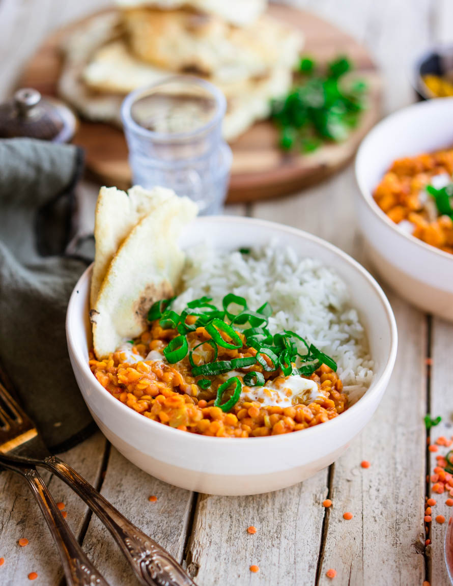 dhal de lentilles corail