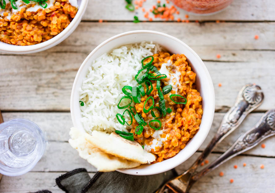 dhal de lentilles corail