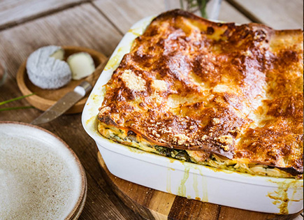 Lasagnes épinards et chèvre [végétarien]