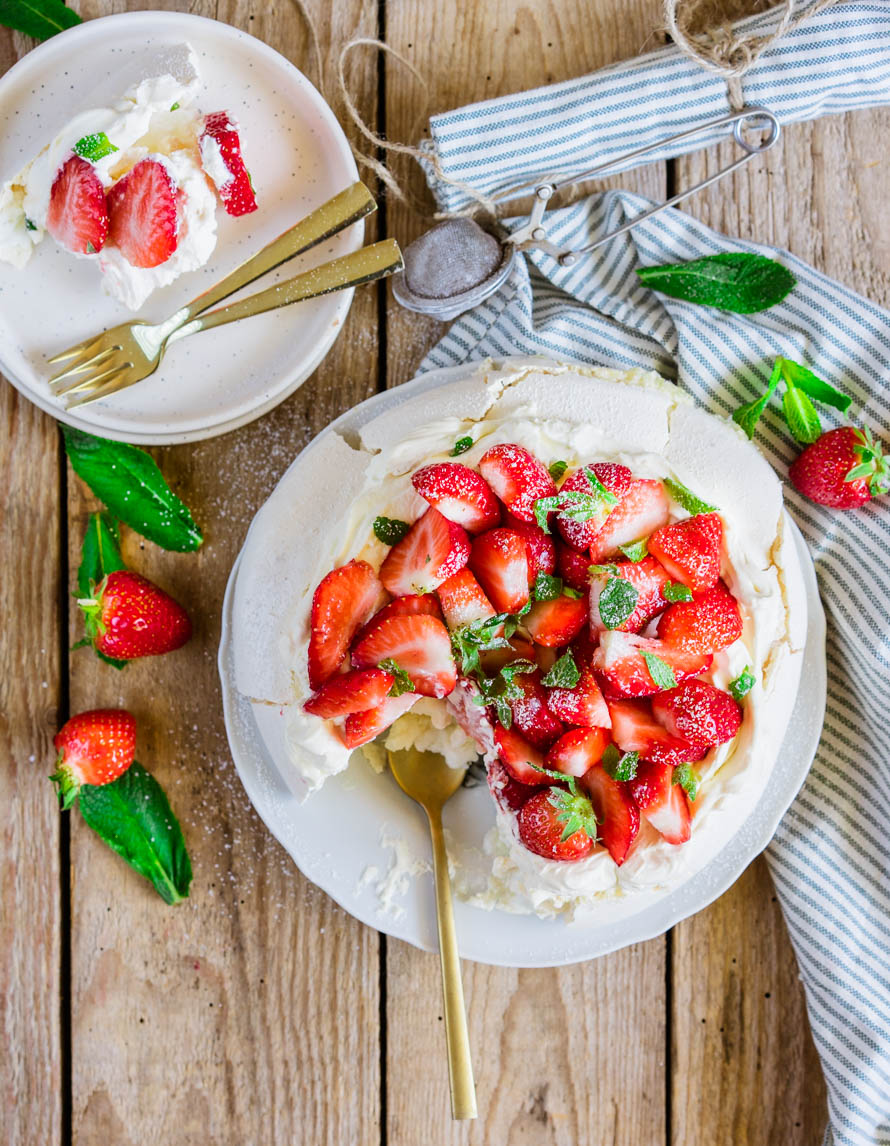 Pavlova aux fraises