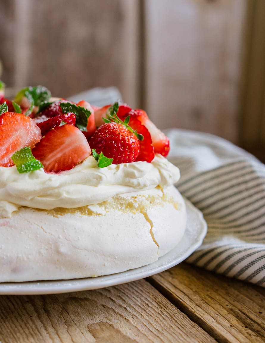 Pavlova aux fraises