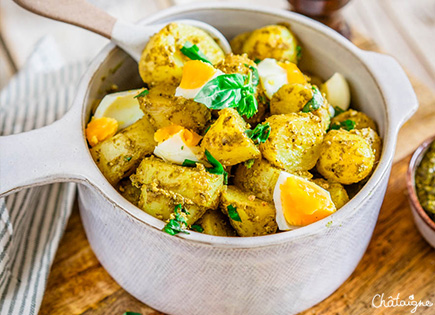 Salade de pommes de terre au pesto