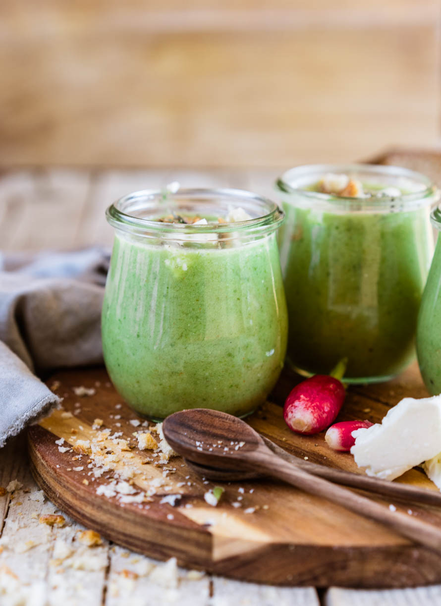 gaspacho de fanes de radis