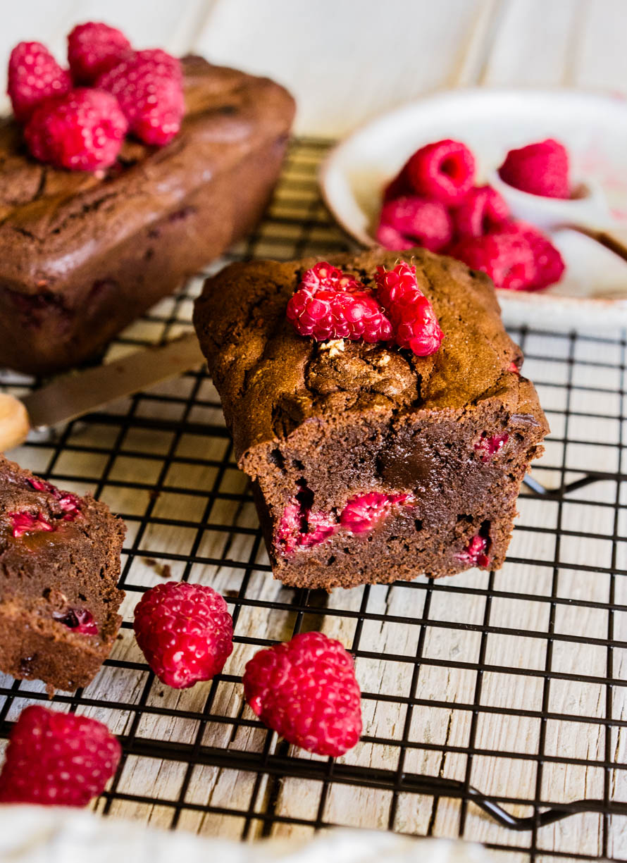 gâteau chocolat-framboises