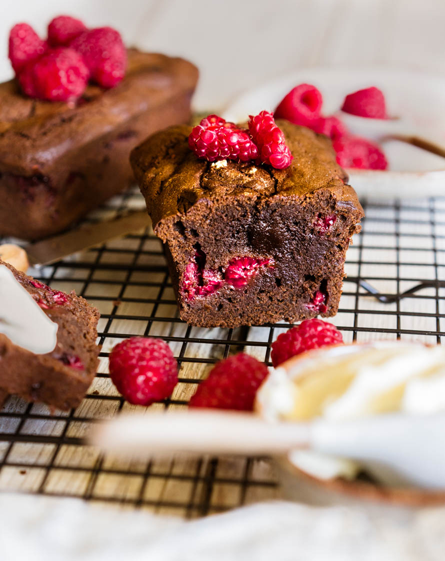 gâteau chocolat-framboises